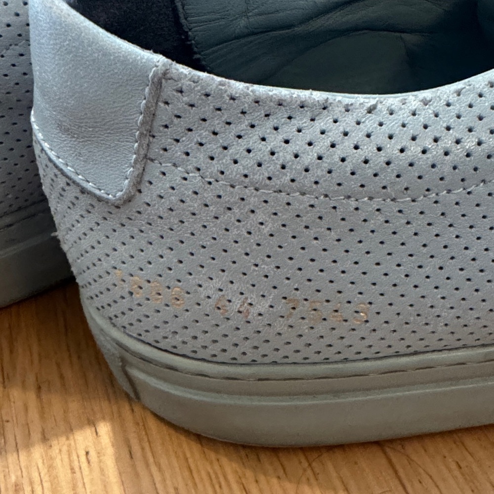 Common Projects Light Gray Perforated Sneakers - image 2